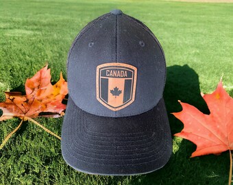 Canadian Leather Patch YP Classic Trucker Hat.