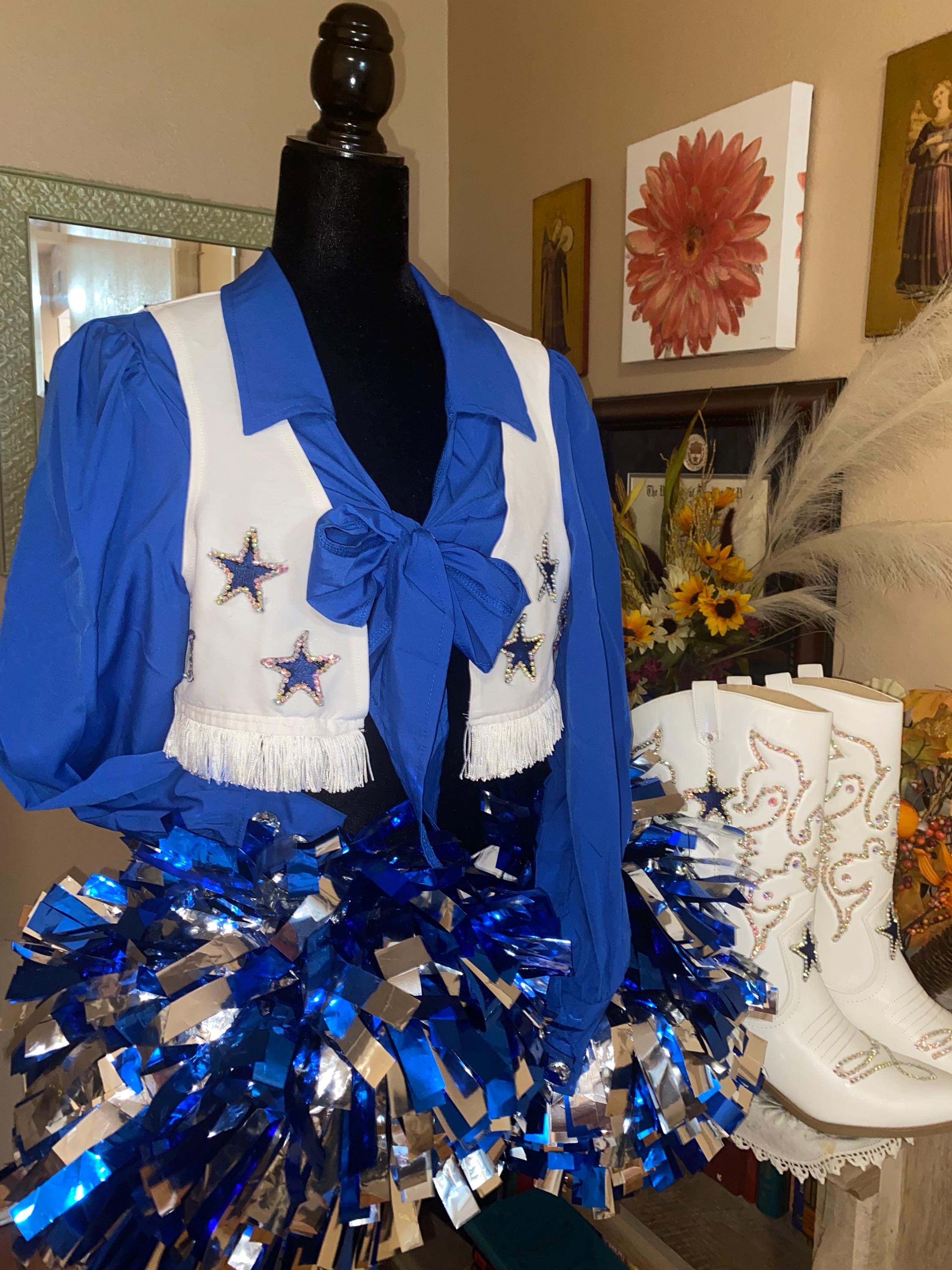Uniforms Dallas Cowgirls Costume Pom Poms Dallas Cowboys