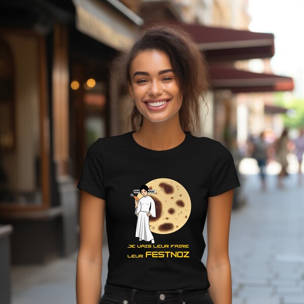 T-shirt princesse Bigoudène noir