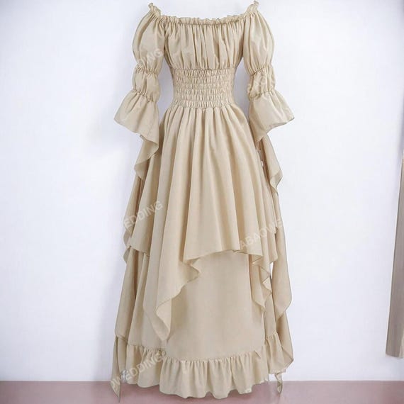 Medieval Dress,Off Shoulder Dress,Woman Victorian dress,Renaissance Faire Dress,Gothic Witch Dress,Prairie dress,Ren Faire Dress,Cottagecore