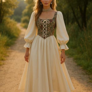 Medieval Dress,Off Shoulder Dress,Woman Victorian dress,Renaissance Faire Dress,Gothic Witch Dress,Prairie dress,Ren Faire Dress,Cottagecore