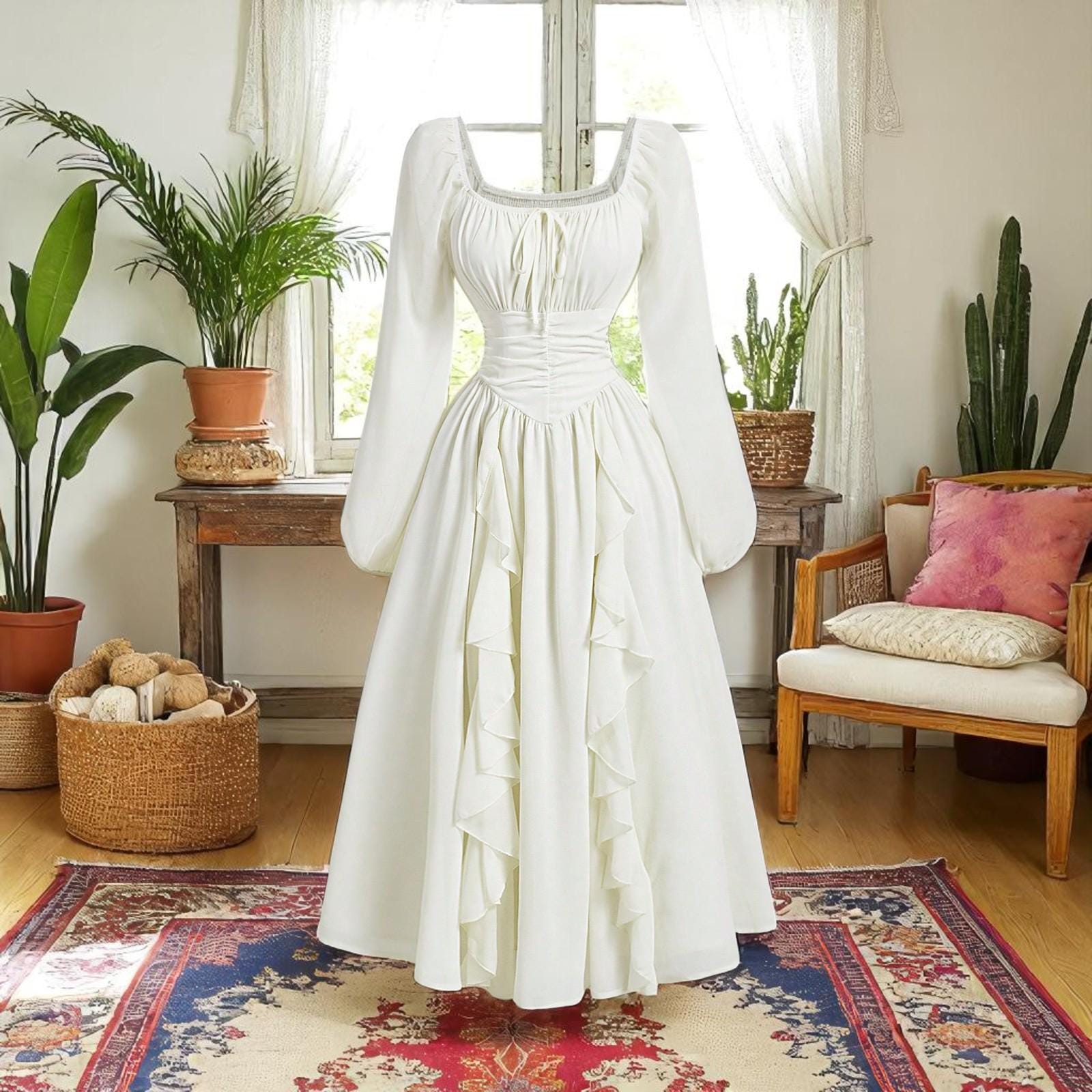 Adult Women Angel White Dress - Etsy