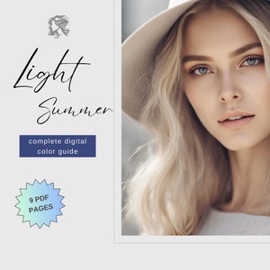 Light Summer Palette | 12 Seasons Color Guide | Digital Color Swatches