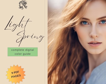 Light Spring Palette | 12 Seasons Color Guide | Digital Color Swatches