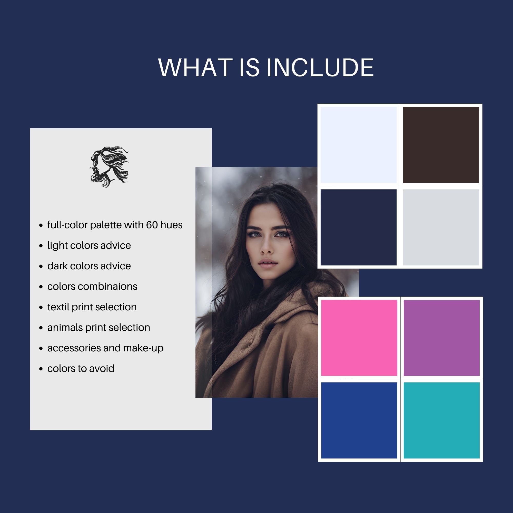 True Winter Palette | 12 Seasons Color Guide | Digital Color Swatches ...
