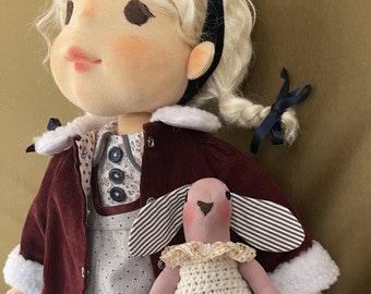 Doll Eugenia - Waldorf inspired doll 60 cm