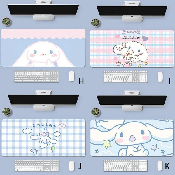 Cinnamoroll Mouse Pad Desk Pad, Non-Slip Computer Keyboard Accessories for Home Office, Computer Birthday Gift