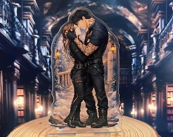 Xaden and Violet Standee. Fourth wings.