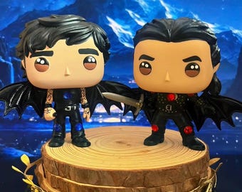 Cassian and Azriel Funko Pop. Note.