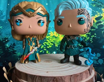 Rowan and Aelin Funko pop. Throne of glass