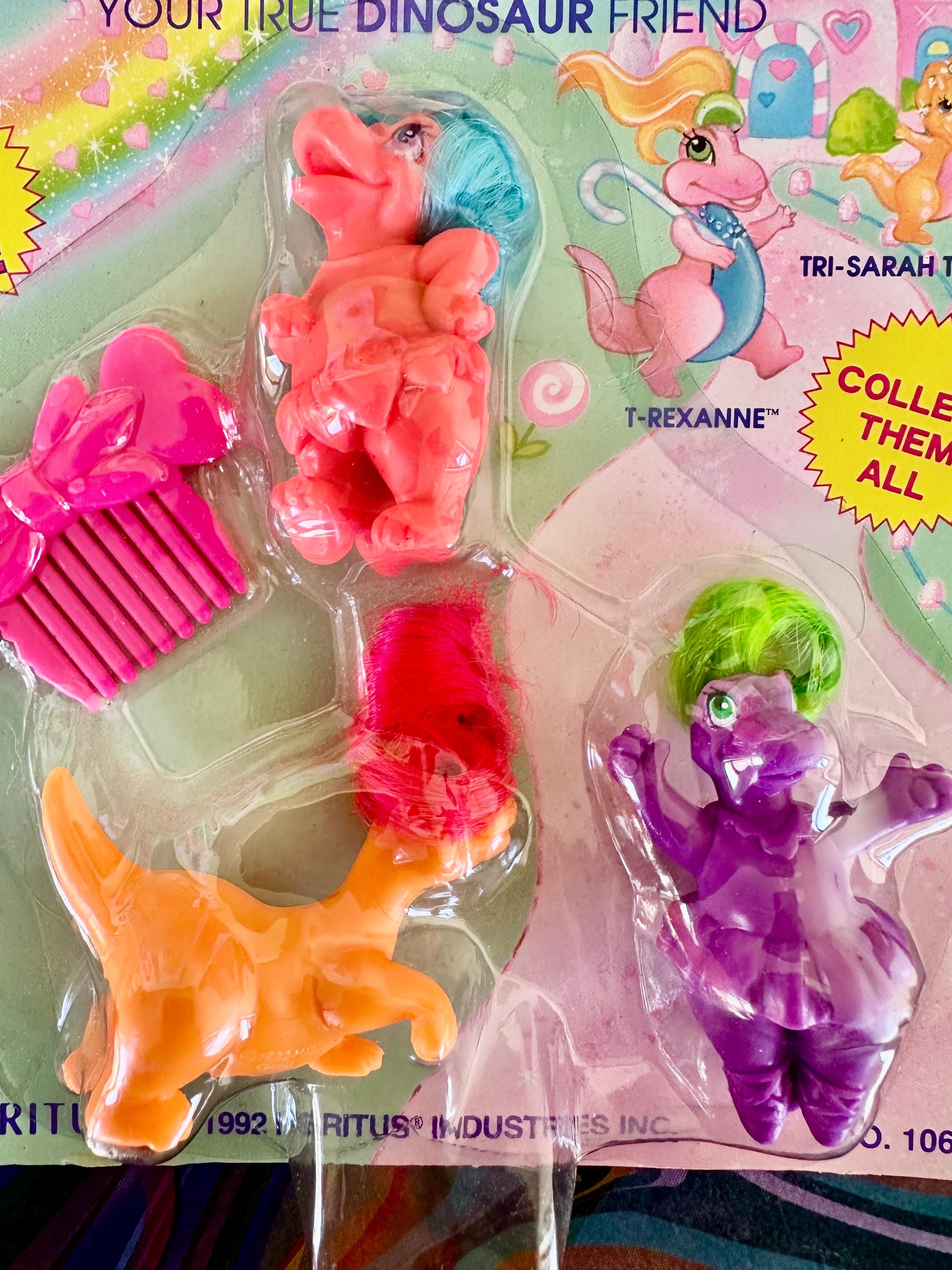 Vintage Darlin' Dinos Lil' Dinos 3 Pack, Factory Sealed 1992