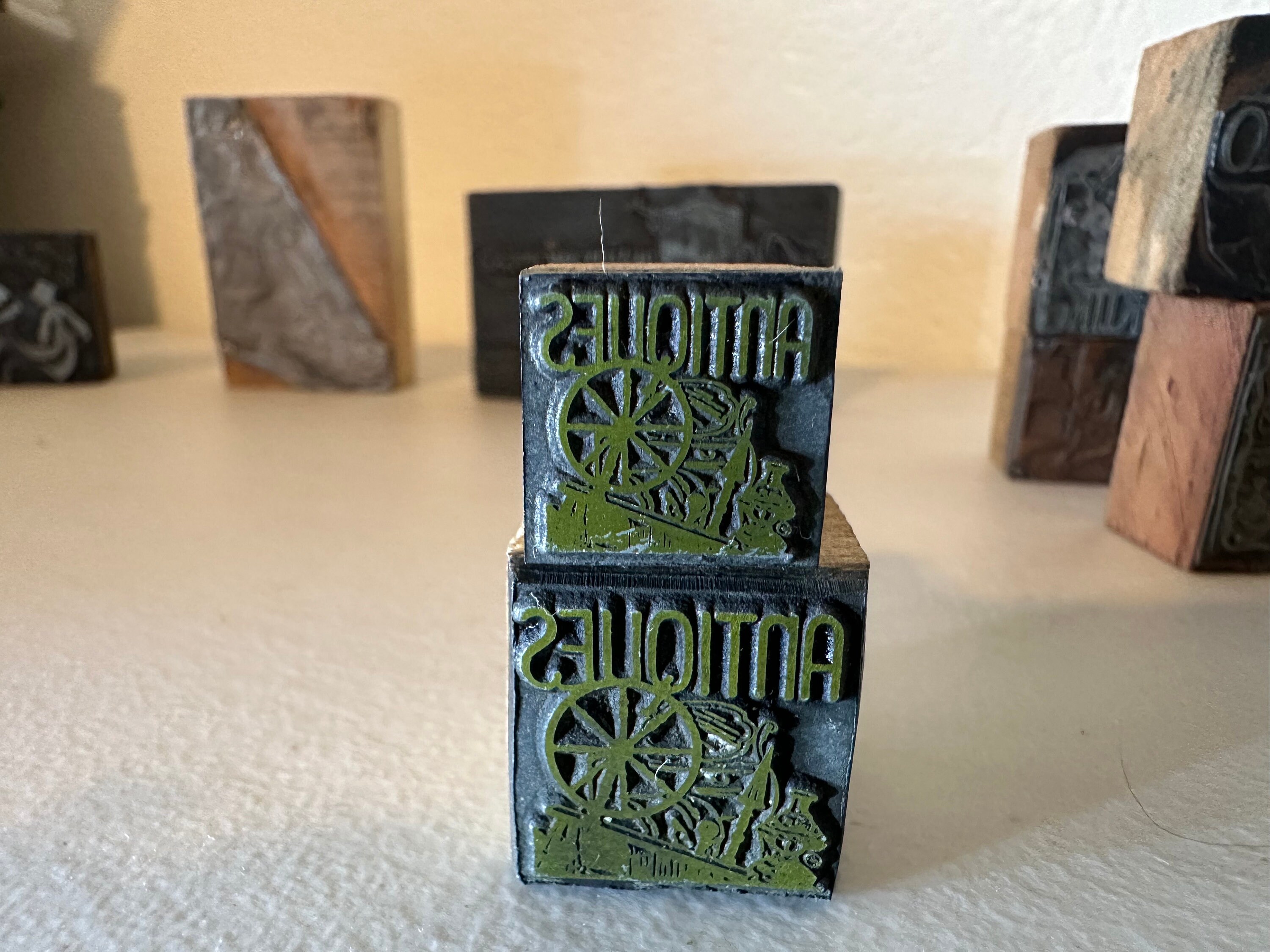 Antique Letter Press Blocks, Print Press Blocks, Mid Century Modern ...