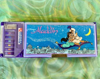 Vintage 90s Aladdin Pencil Case, Retro Touch 7 Pop Up Pencil Case, 90s School Style, Multi-Functional Stationary, Y2K Millenial Nostalgia