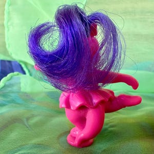 Vintage Darlin’ Dinos Lil’ Dinos and combs, sold separetly 1992 Meritus Figures, Neon Rainbow Hair, Y2K Millenial Nostalgia Lisa Frank image 11