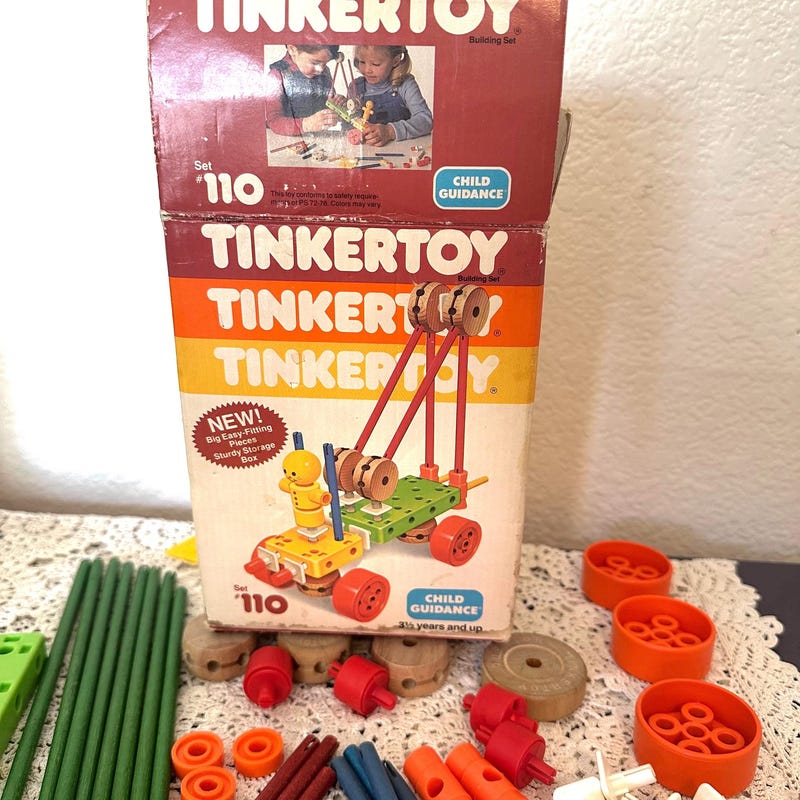 Vintage Tinker Toys - Etsy