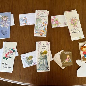 Cartes de voeux vintage, Cartes de mariage, Célébration de mariage vintage, Faire-parts de fête d'anniversaire, Anniversaire de cow-boy, Cartes de remerciement Nouveau bébé