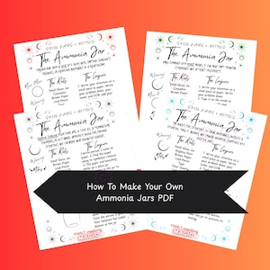 Ammonia Spell Jars Digitale Grimoire Seiten-Hexenseiten