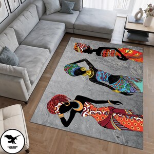 Antique Women Rug, Art Rug, Grey Rug, Digital Rug, Abstract Rug, Living Room Rug, Modern Rug, Popular Rug, Printed Rug,Unique Rug, Gift Rug