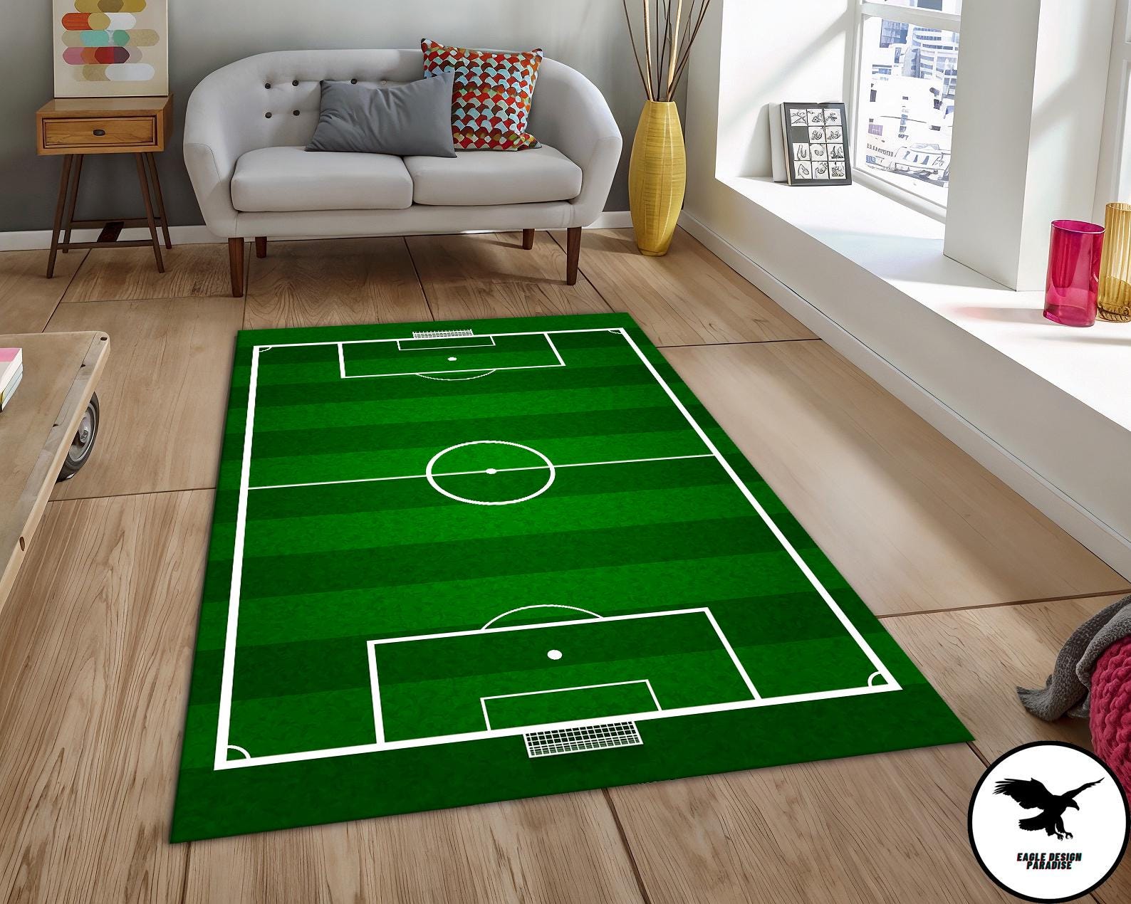 Football Field Rug, Soccer Field Rug, Soccer Rug, Soccer Field Carpet ...