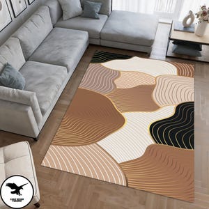 Modern Abstract Rug, Minimalist Rug, Nordic Scandinavian Area Rugs, Living RoomRug, Bedroom Rug, Diningroom Rug ,Kitchen Rug, Gift Rug