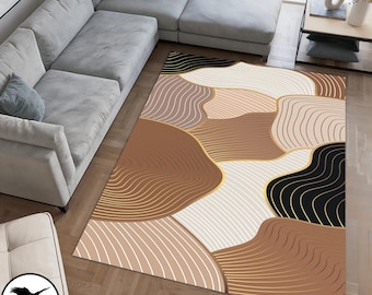 Modern Abstract Rug, Minimalist Rug, Nordic Scandinavian Area Rugs, Living RoomRug, Bedroom Rug, Diningroom Rug ,Kitchen Rug, Gift Rug