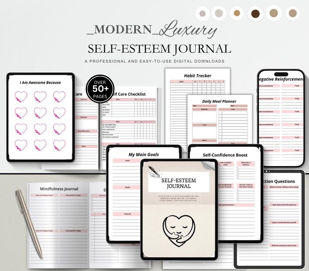 Digital Therapy Workbook – Printable Trauma Processing Mental Health Healing Journal - Etsy