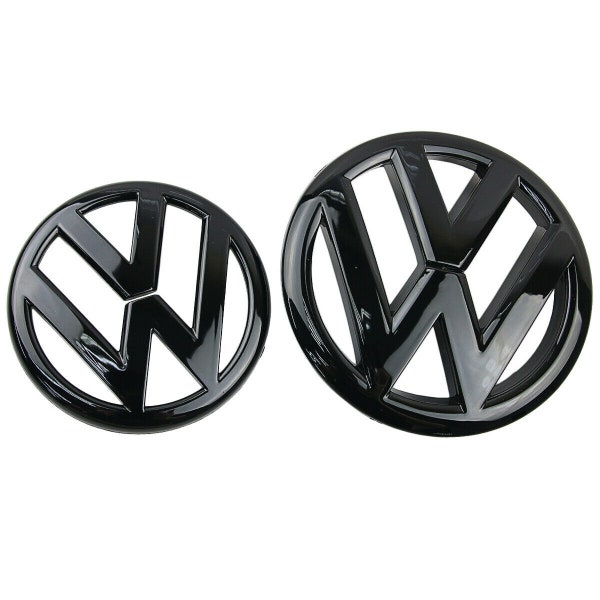 Golf MK6 Set di emblemi per badge anteriore e posteriore nero lucido griglia e portello 2009-2012 GT-TDI GTi