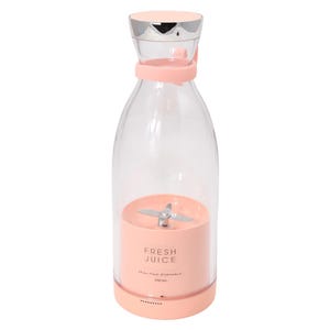 Pink Wireless Blender To Go: ¡máquina de batidos para llevar! - Mini licuadora portátil rosa - Batidora para batidos - ¡Carga inalámbrica!