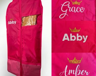 Personalized Pageant Crown Garment Bags, Gifts for Titleholders