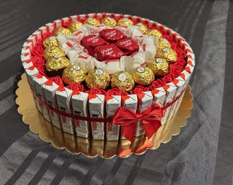 Gâteau gourmand personnalisé – Cadeau original enfant ou adulte - Anniversaire Mariage Saint Valentin