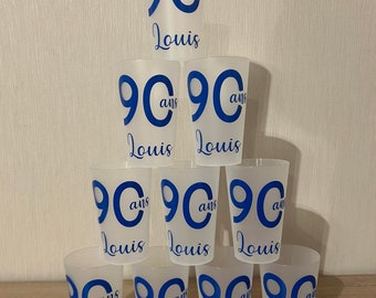 Personalized cups for birthdays, weddings, baptisms, EVGs, baby showers