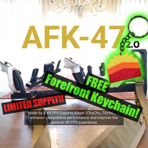 Crosse AFK-47 v2, tout-en-un, pliable 2 fois, utilisation personnalisable, légère, fabriquée par un joueur VR FPS Esports pour des performances compétitives.