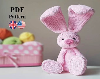 CROCHET PATTERN Bunny / Amigurumi tutorial PDF file