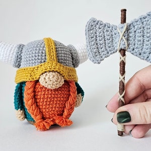 Nain viking, Nain au crochet, Nain amigurumi, Nain au crochet. image 5