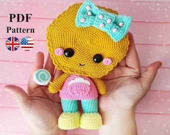 MOTIF AU CROCHET Cookie / Fichier PDF du tutoriel Amigurumi