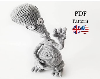 CROCHET PATTERN  Alien / Amigurumi tutorial PDF file