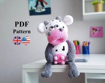 CROCHET PATTERN Cow / Amigurumi tutorial PDF file