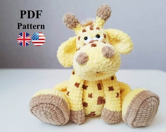 CROCHET PATTERN Giraffe / Amigurumi tutorial PDF file