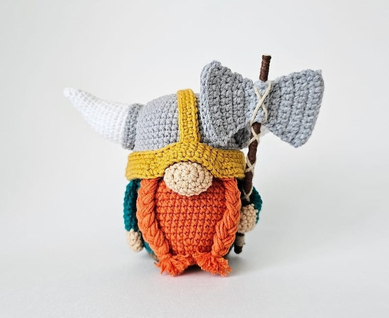 Nain viking, Nain au crochet, Nain amigurumi, Nain au crochet. image 7