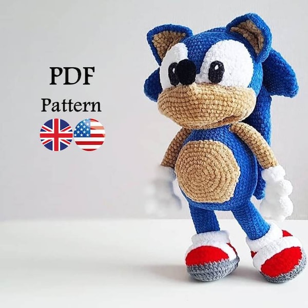 CROCHET PATTERN Hedgehog / Amigurumi tutorial PDF file