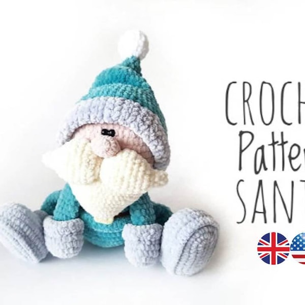 CROCHET PATTERN Santa / Amigurumi tutorial PDF file