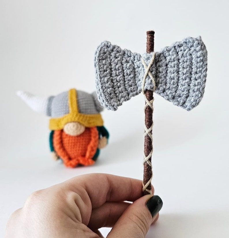 Nain viking, Nain au crochet, Nain amigurumi, Nain au crochet. image 2