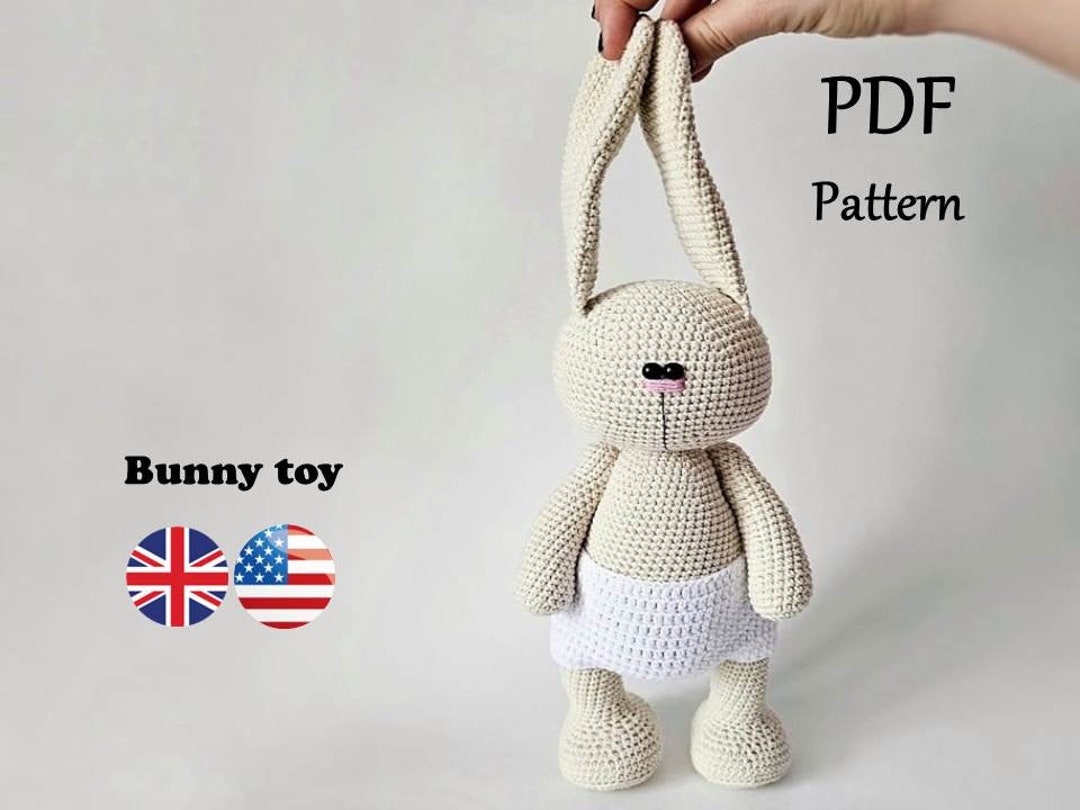 Crochet Pattern Bunny Amigurumi 27 Cm / AMIGURUMI / PDF Tutorial - Etsy