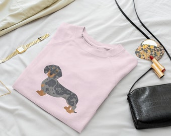 Merle Dachshund Sweatshirt / Merle Dachshund Mom Sweater / Gifts For Dachshund Dad / Wiener Dog Mom Gift /Wiener Dog Lovers/Dachshund Tshirt