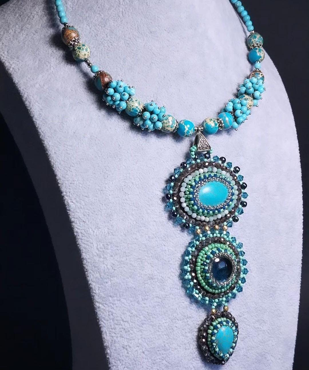 Choker - Turquoise Beads - Jewelry