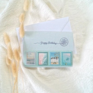 Timbres de carte d'anniversaire avec enveloppe