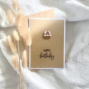 Birthday card cake including envelope