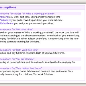 Work or Stay at Home Calculator for Moms | Childcare Costs Vs Income ...