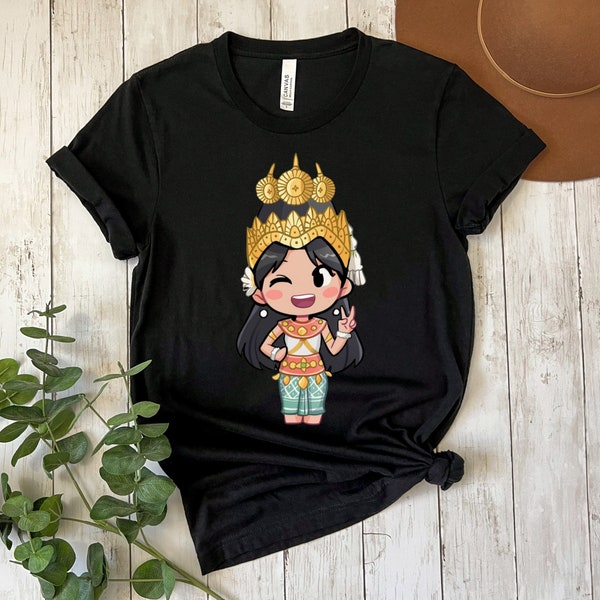 Cute Cambodian Khmer Apsara  Girl Unisex Shirt | Sweatshirt | Tank Top