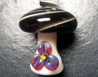Mushroom Pendant, Glass jewelry, mushroom necklace, mushroom charm, unique jewelry